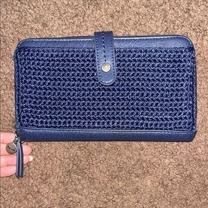 Navy Blue The Sak Iris Hand-Crocheted Smartphone Convertible Crossbody/Wallet